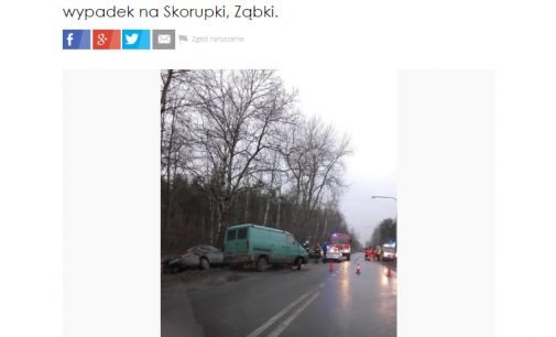 Utrudnienia na ul. Skorupki w Ząbkach