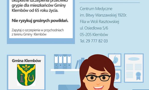 Bezpłatne szczepienia przeciwko grupie w Klembowie