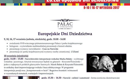 Europejskie Dni Dziedzictwa 2017 w Pałacu w Chrzęsnem