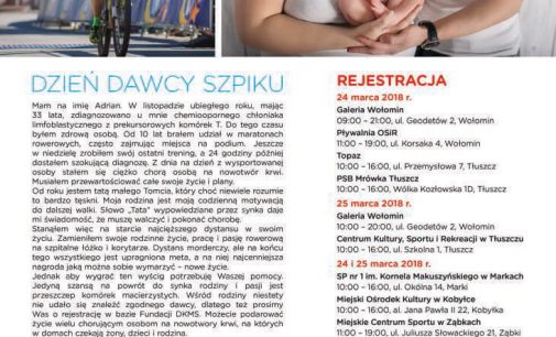 Akcja rejestracji potencjalnych dawców komórek macierzystych krwi i szpiku