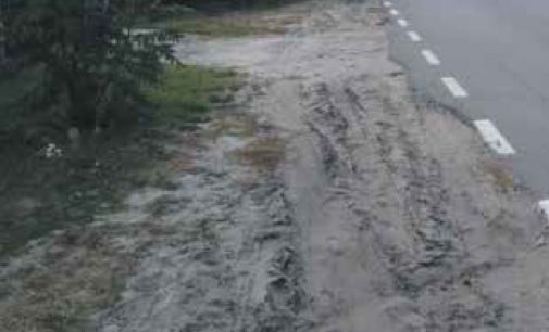 Wołomin – Czarna. Dzieci na poboczu