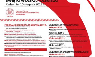 Obchody 99. rocznicy Bitwy Warszawskiej i Święta Wojska Polskiego w Radzyminie, 15 sierpnia 2019 r. Obchody 99. rocznicy Bitwy Warszawskiej i Święta Wojska Polskiego w Radzyminie, 15 sierpnia 2019 r.
