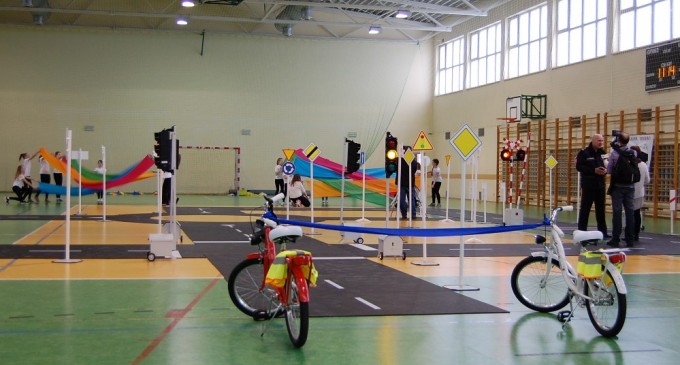 Inauguracja mobilnego miasteczka rowerowego w Markach