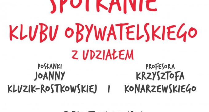 Zaproszenie. Inauguracja. Klub Obywatelski Wołomin