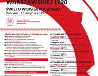 Obchody 99. rocznicy Bitwy Warszawskiej i Święta Wojska Polskiego w Radzyminie, 15 sierpnia 2019 r.