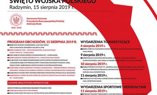 Obchody 99. rocznicy Bitwy Warszawskiej i Święta Wojska Polskiego w Radzyminie, 15 sierpnia 2019 r.