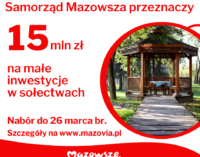PONAD 15 MLN ZŁ DLA SOŁECTW OD SAMORZĄDU WOJEWÓDZTWA
